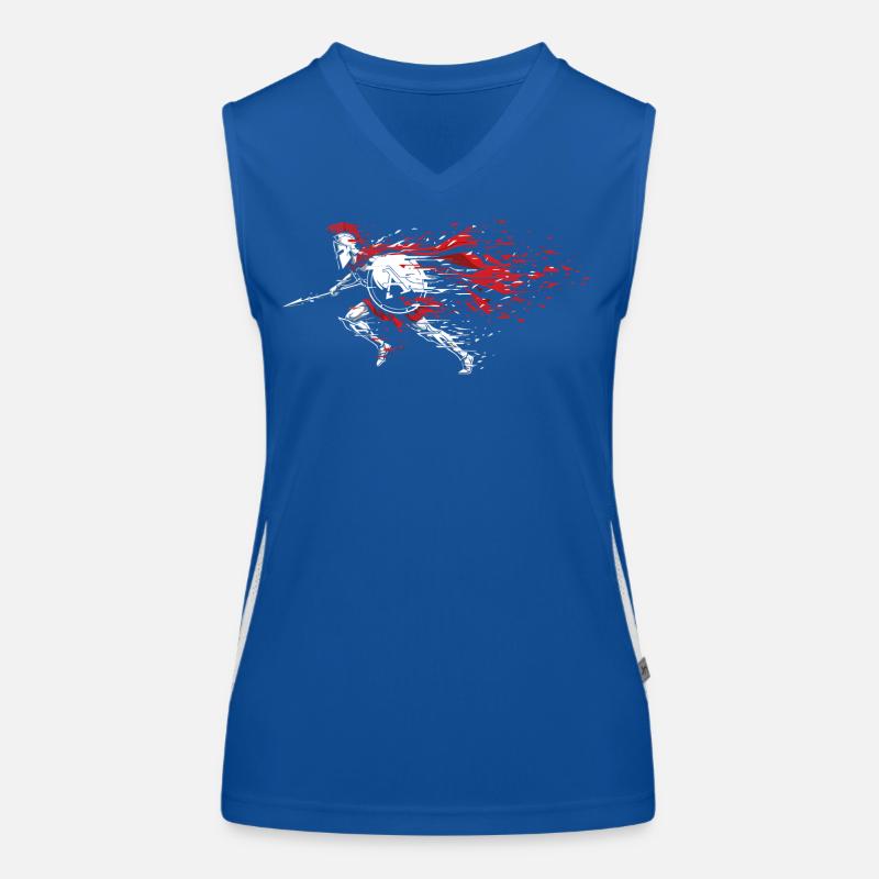 Spartiate Vitesse Éclats Mascotte Spartan Dash Débardeur respirant contrasté Femme