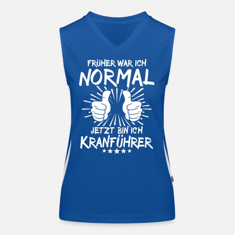 Kranführer Funktionelles Kontrast-Tank Top für Frauen