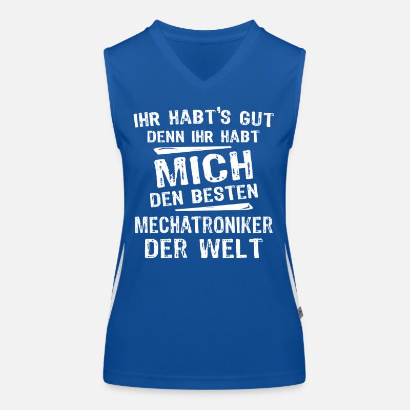 Mechatroniker Funktionelles Kontrast-Tank Top für Frauen