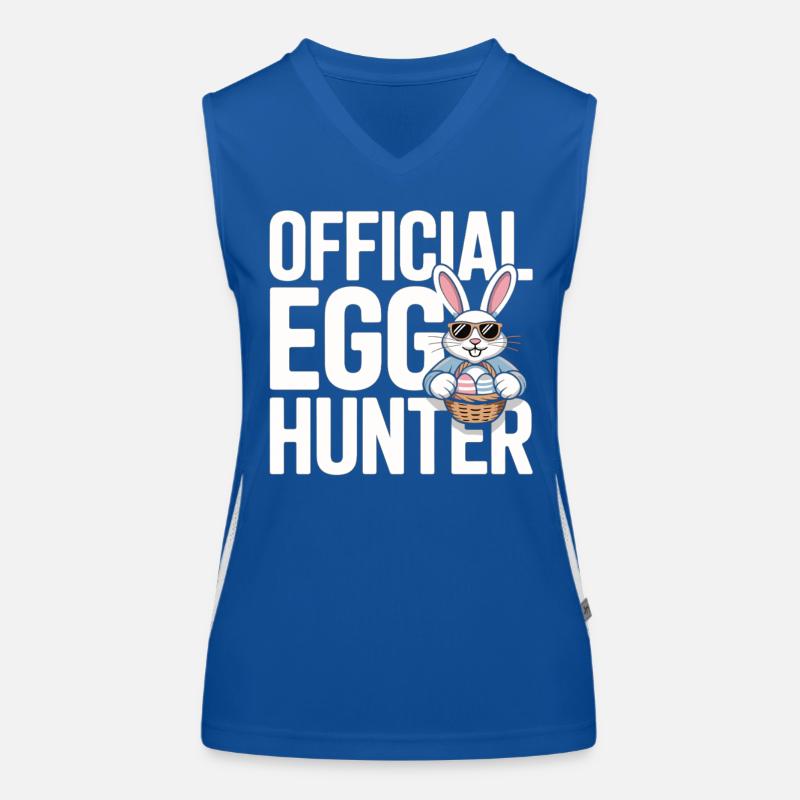 Official Egg Hunter Osterhase Ostern Humor Funktionelles Kontrast-Tank Top für Frauen