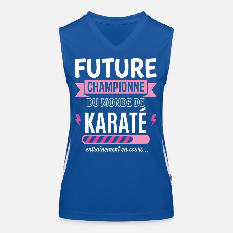 Zukünftiger Karate-Champion Karate Karateka Funktionelles Kontrast-Tank Top für Frauen
