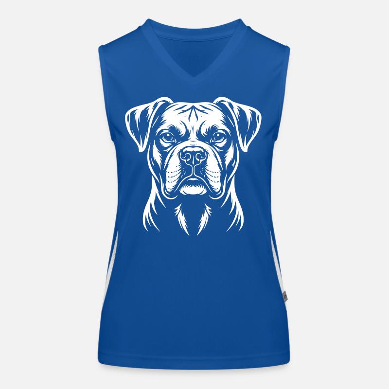 Tête de boxer Débardeur respirant contrasté Femme