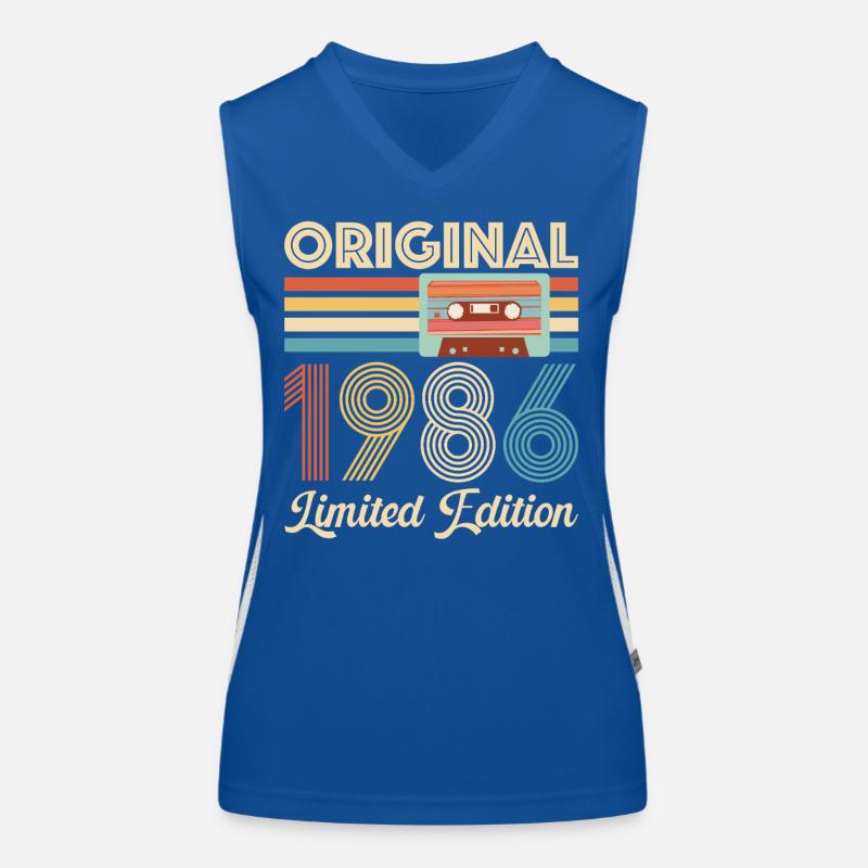 40. Geburtstag 40 Jahre 1986 Geburtstagsgeschenk Funktionelles Kontrast-Tank Top für Frauen