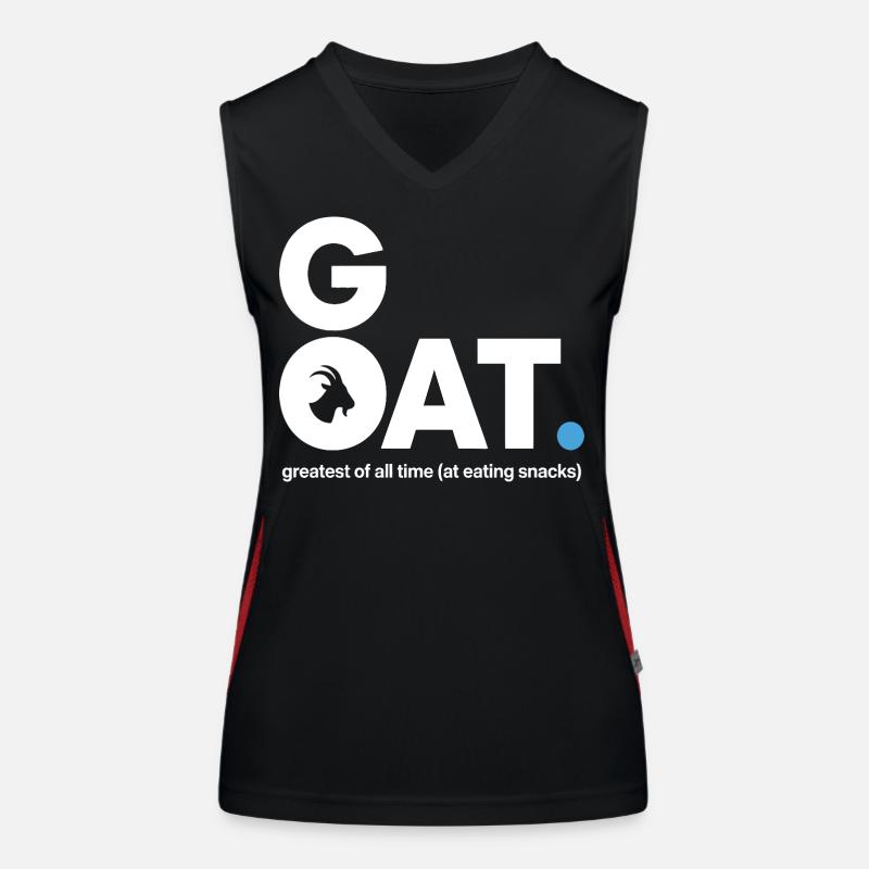 GOAT Snack Saying Women's Functional Contrast Tank Top