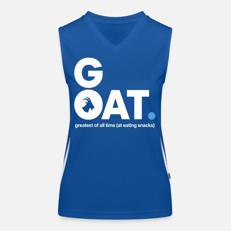 GOAT Snack Saying Women's Functional Contrast Tank Top