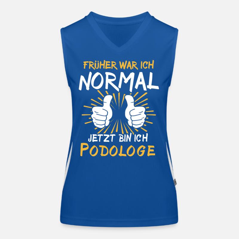 Podologe Spruch Funktionelles Kontrast-Tank Top für Frauen