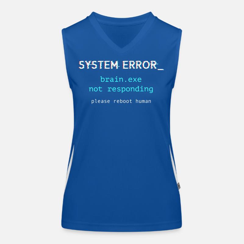 Systemfehler ‒ brain.exe reagiert nicht Funktionelles Kontrast-Tank Top für Frauen