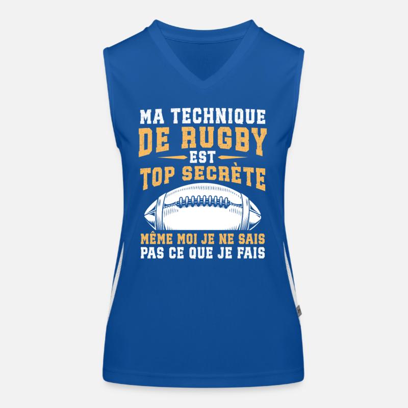 Ma Technique De Rugby Débardeur respirant contrasté Femme