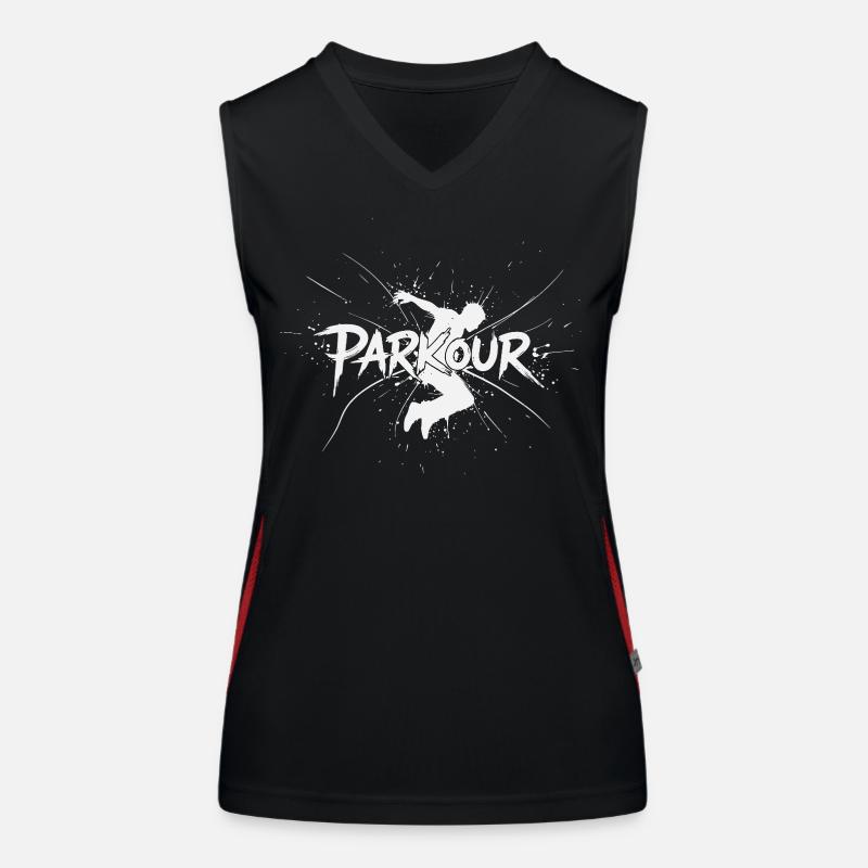 Parkour Freerunning Débardeur respirant contrasté Femme
