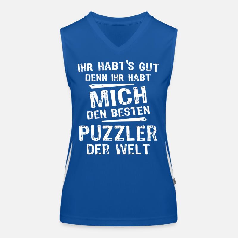 Puzzler Funktionelles Kontrast-Tank Top für Frauen