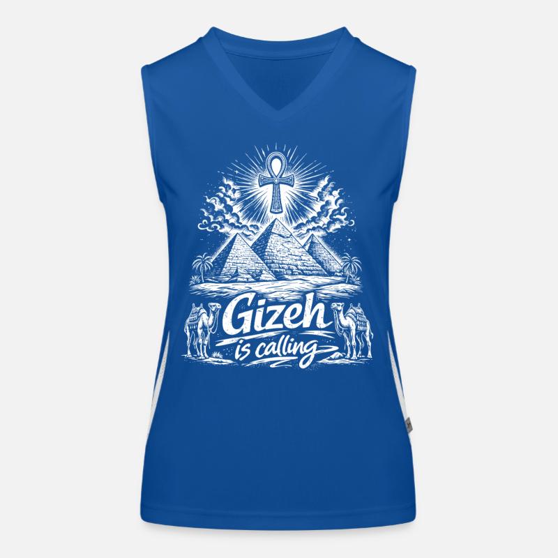 Gizeh is calling Ägypten Pyramiden Reise Funktionelles Kontrast-Tank Top für Frauen