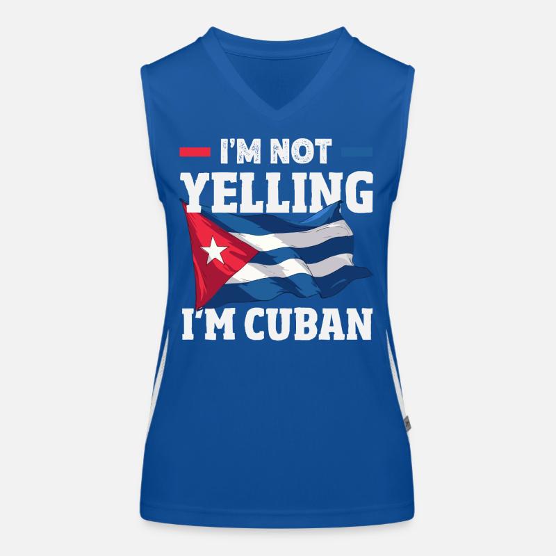 Cuba Pride & Home - Design du drapeau de Cuba Débardeur respirant contrasté Femme