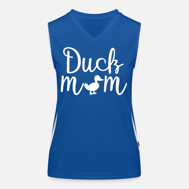 Duck Mom süßes lustiges Hemd Funktionelles Kontrast-Tank Top für Frauen
