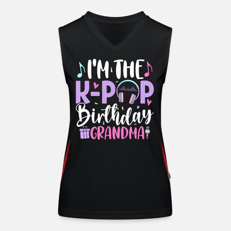 Je suis la grand-mère d’anniversaire de K Pop Débardeur respirant contrasté Femme