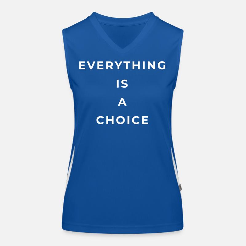 Everything is a choice Débardeur respirant contrasté Femme