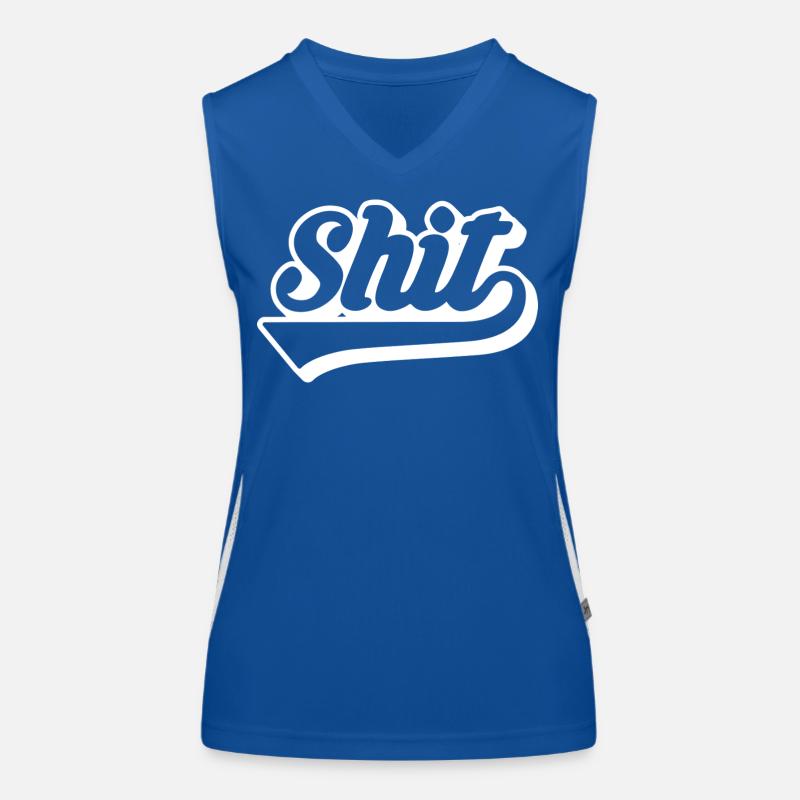 Shit Retro Script Women's Functional Contrast Tank Top