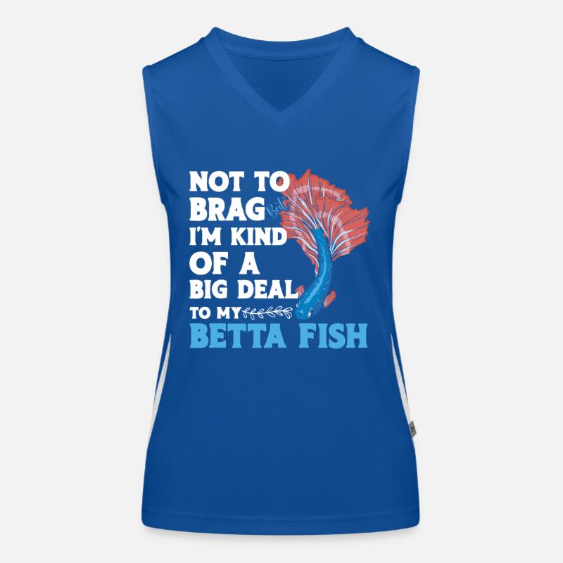 Siamesischer Kampffischbeckenbesitzer Aquarium-Betta Funktionelles Kontrast-Tank Top für Frauen