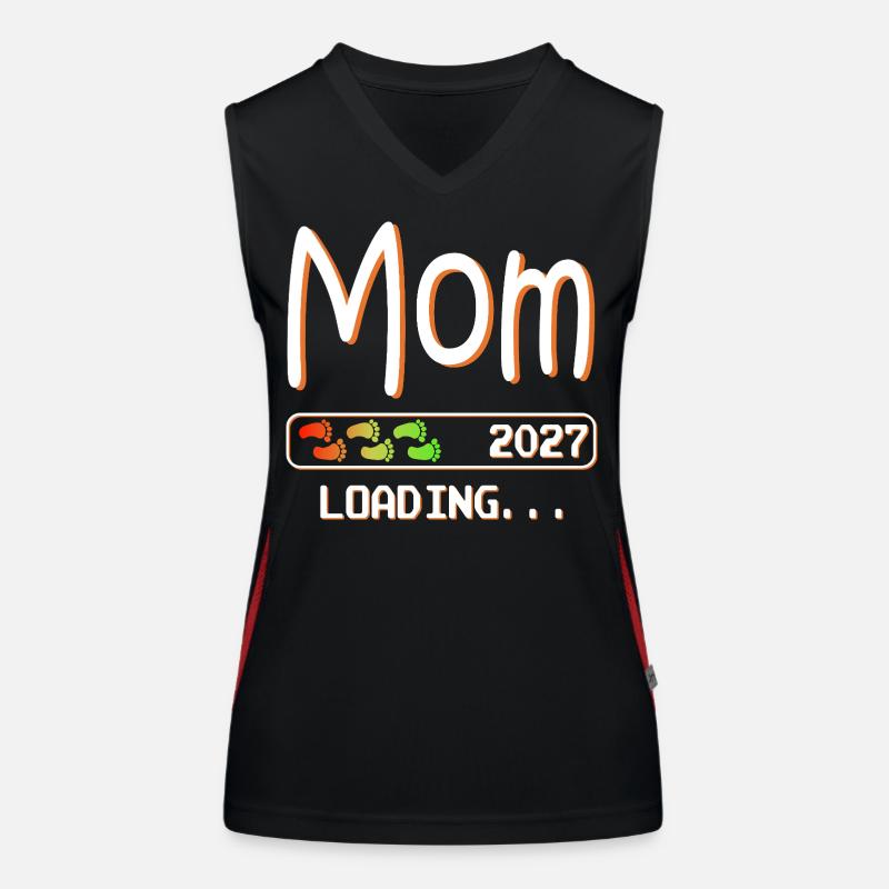 Expectant mom & mother, offspring mom loading 2027 Women's Functional Contrast Tank Top