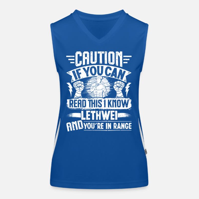 Lethwei-Krieger Myanmar Boxtraining Burmesen Funktionelles Kontrast-Tank Top für Frauen