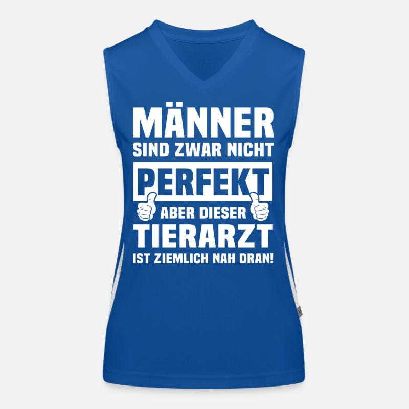Tierarzt Funktionelles Kontrast-Tank Top für Frauen
