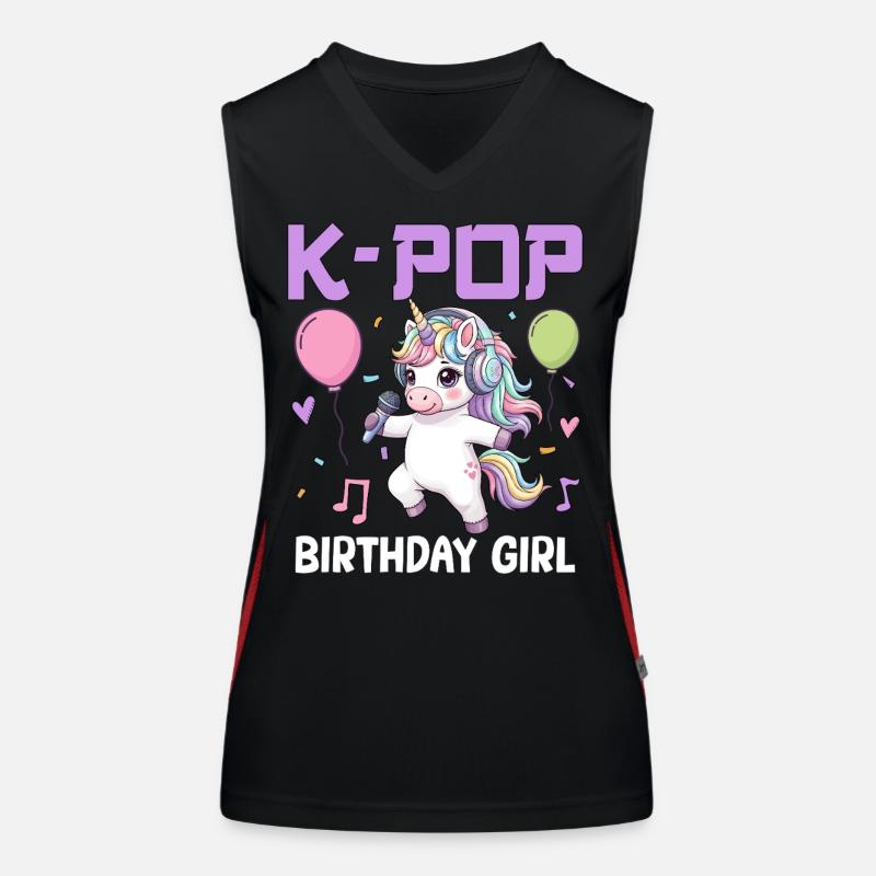 Fille d’anniversaire de K Pop Débardeur respirant contrasté Femme