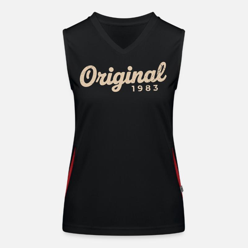 Geburtstagsgeschenk 1983 | Geboren 1983 Funktionelles Kontrast-Tank Top für Frauen