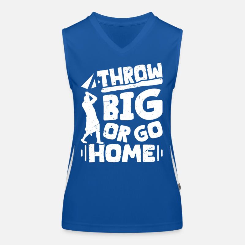 Scottish Highland Games Werfen Sie alles oder gehen Sie nach Hause Funktionelles Kontrast-Tank Top für Frauen