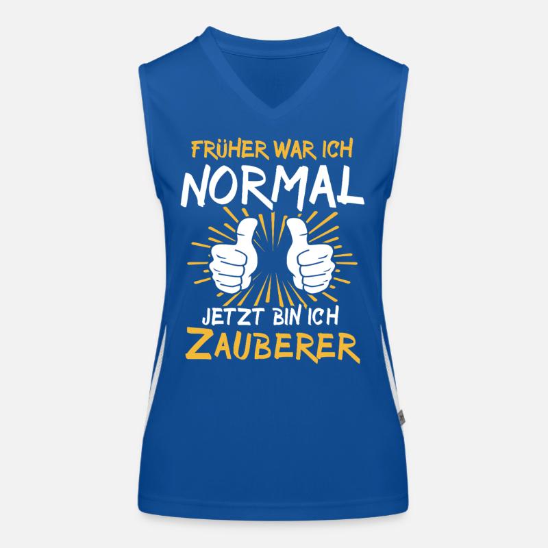 Zauberer Spruch Funktionelles Kontrast-Tank Top für Frauen