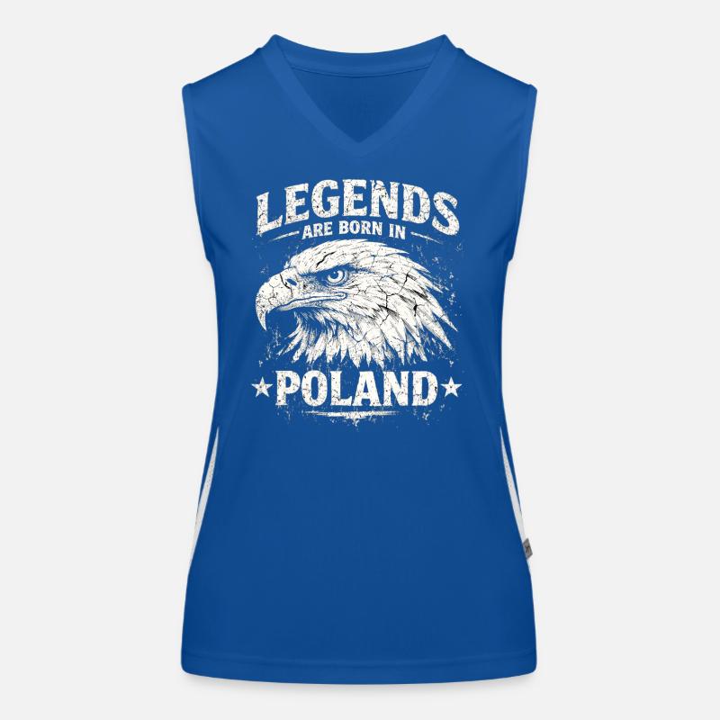 Poland Legend: White Eagle – Pride & Tradition Women's Functional Contrast Tank Top