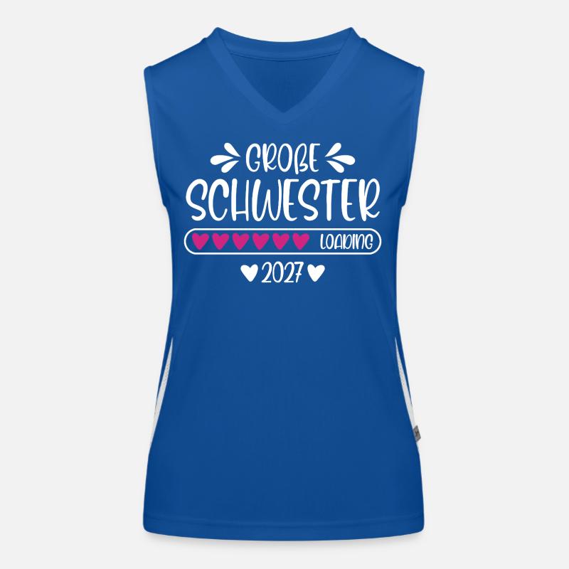Große Schwester 2027 loading Funktionelles Kontrast-Tank Top für Frauen