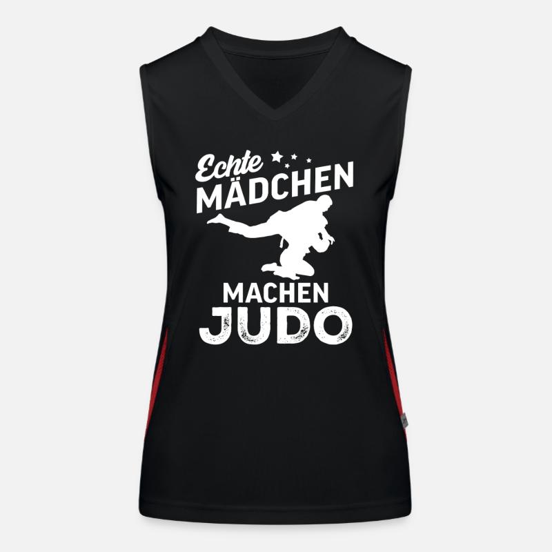 echte maedchen machen judo  Funktionelles Kontrast-Tank Top für Frauen