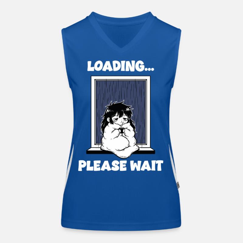 Pluie Loading Please Wait Manga Mood Débardeur respirant contrasté Femme