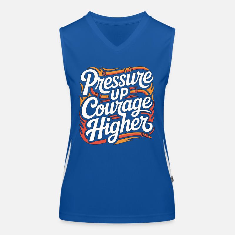 Fire Engineer Pressure Up Courage Fire Department Funktionelles Kontrast-Tank Top für Frauen