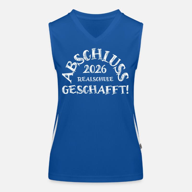 Abschluss 2026 Realschule geschafft!  Funktionelles Kontrast-Tank Top für Frauen