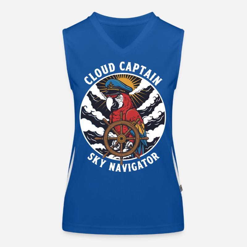 Parrot Captain Cloud Sky Navigator Women's Functional Contrast Tank Top