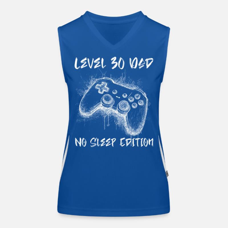 Level 30 No Sleep Edition Gamer Funktionelles Kontrast-Tank Top für Frauen