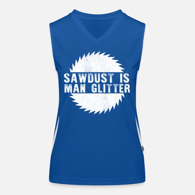 Sawdust Man Glitzerhemd Funktionelles Kontrast-Tank Top für Frauen