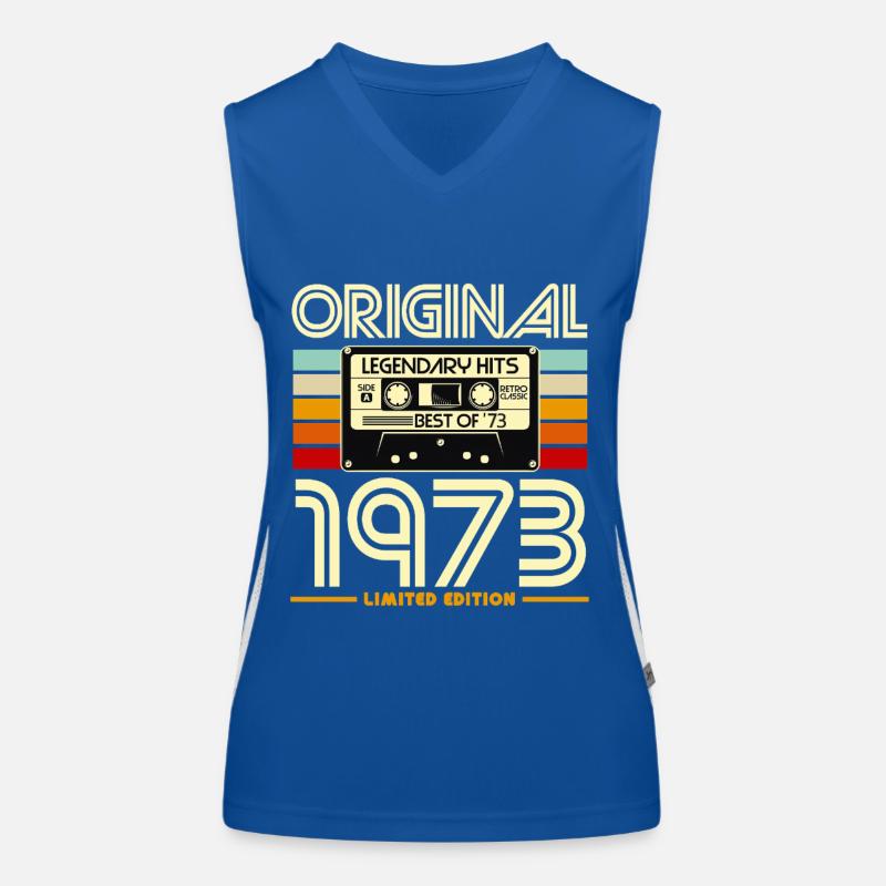 Original 1973 Cassette Rétro Débardeur respirant contrasté Femme