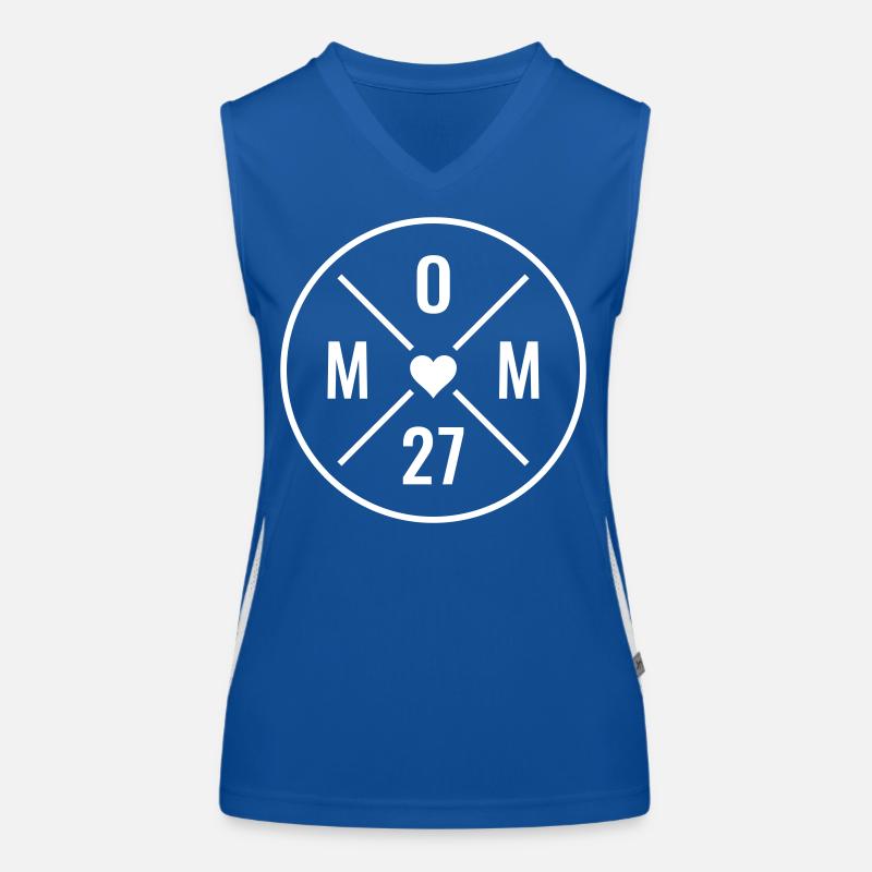 Mama 2027 Baby Ankündigung Mutter Muttertag Mom 27 Funktionelles Kontrast-Tank Top für Frauen