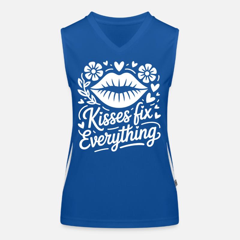 Kisses save everything Women's Functional Contrast Tank Top