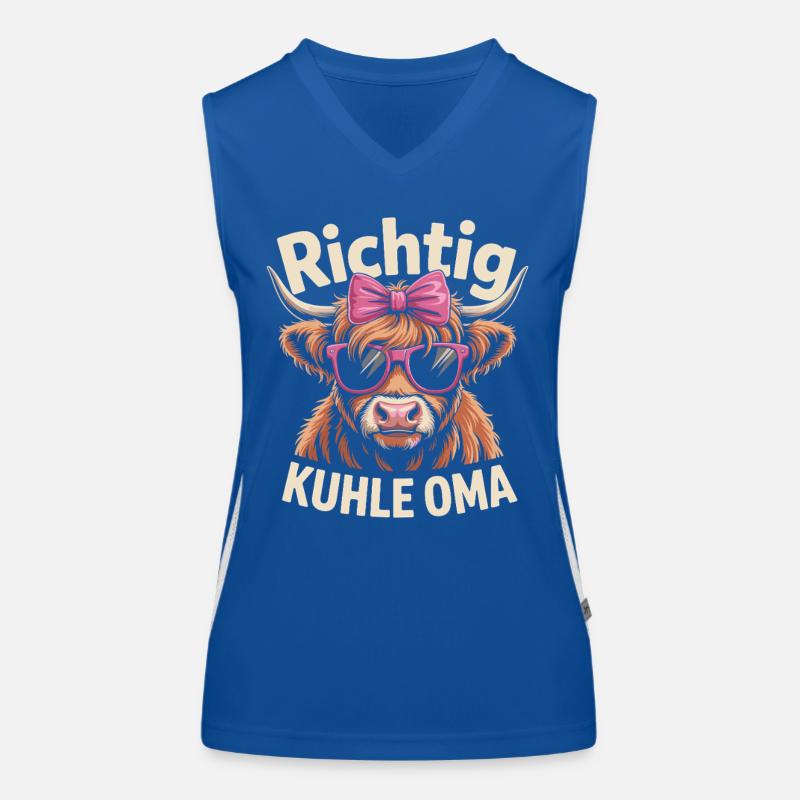 Muttertag Richtig Kuhle Oma - Beste Großmutter Funktionelles Kontrast-Tank Top für Frauen