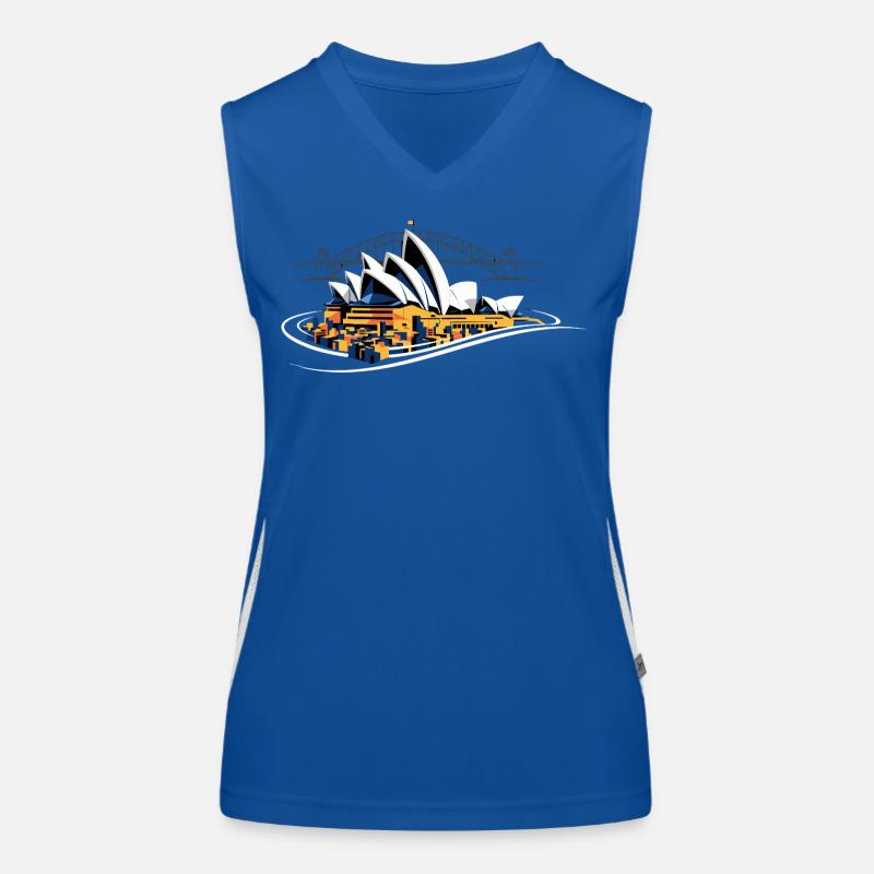 Sydney Opera Harbour Bridge Women's Functional Contrast Tank Top