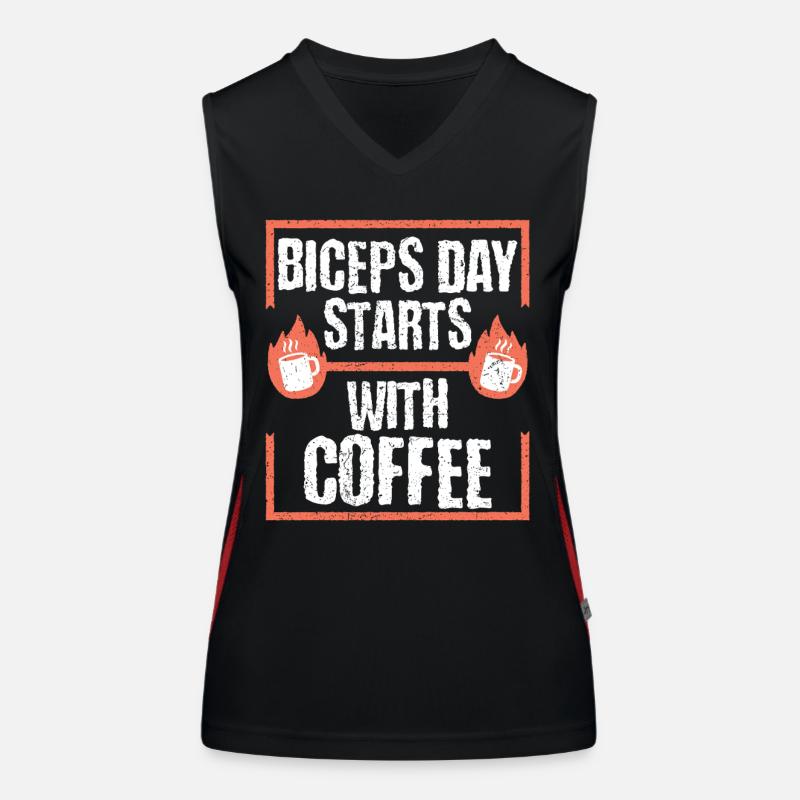 Biceps Bicep Training Bodybuilder Gym Women's Functional Contrast Tank Top