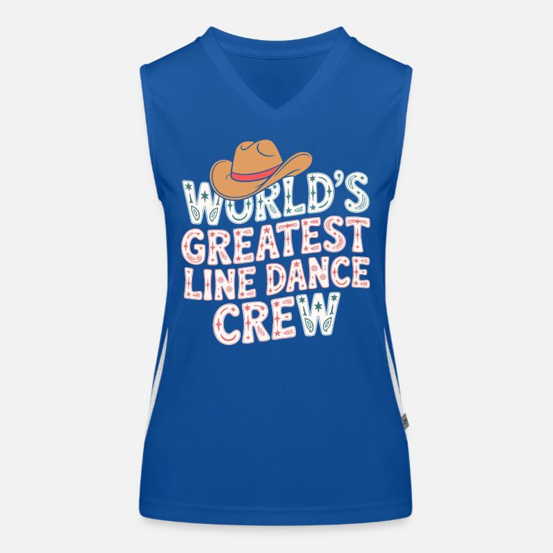 Weltweit Beste Line Dance Crew Funktionelles Kontrast-Tank Top für Frauen