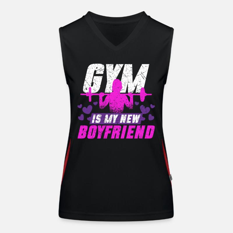 Biceps Bicep Training Gym Is My New Boyfriend Women's Functional Contrast Tank Top