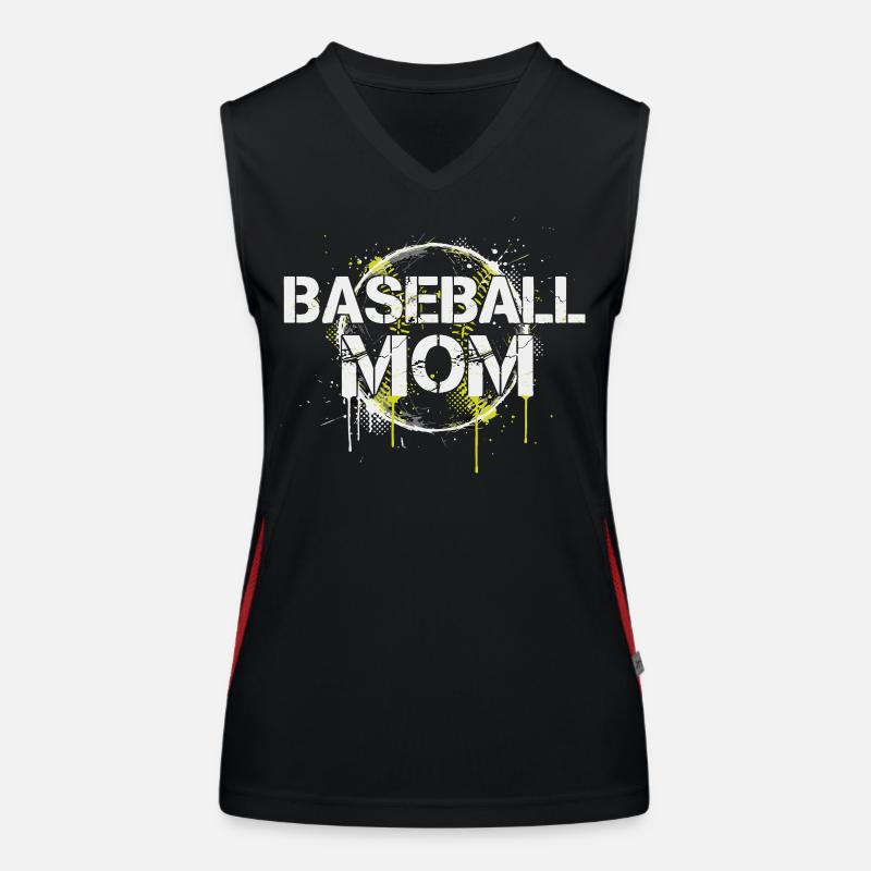Baseball Mom Funktionelles Kontrast-Tank Top für Frauen