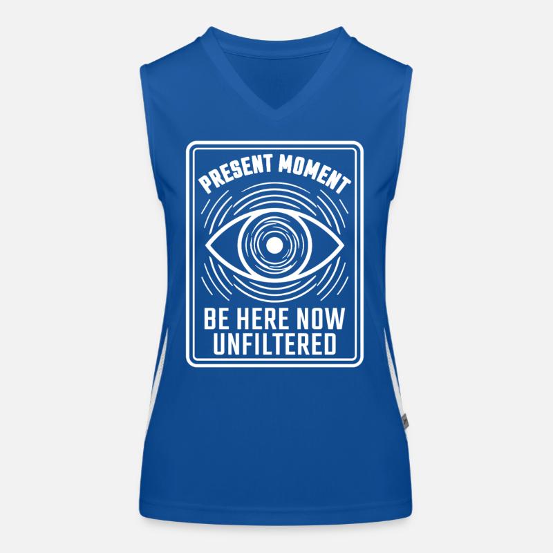 Eye Mindfulness Present Moment Women's Functional Contrast Tank Top