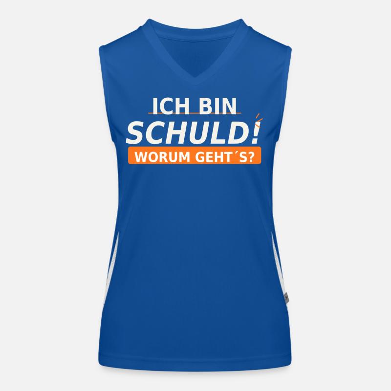 Ich bin schuld Worum geht’s? Funktionelles Kontrast-Tank Top für Frauen