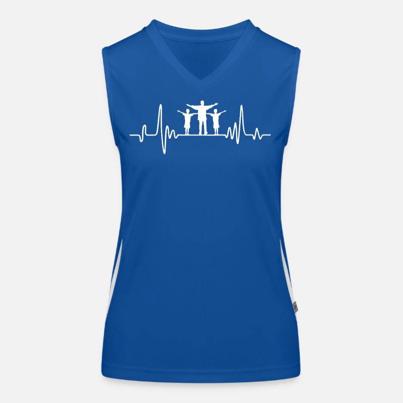 Vater mit zwei Söhnen Papa und Sohn Geschenk Papa Funktionelles Kontrast-Tank Top für Frauen