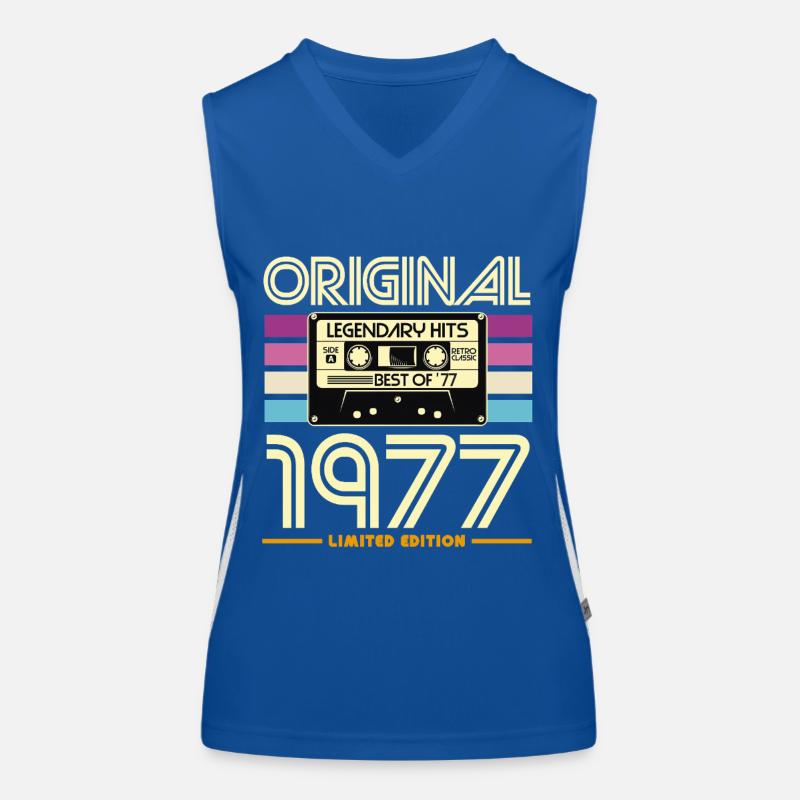 Originale Retro-Kassette von 1977 Funktionelles Kontrast-Tank Top für Frauen